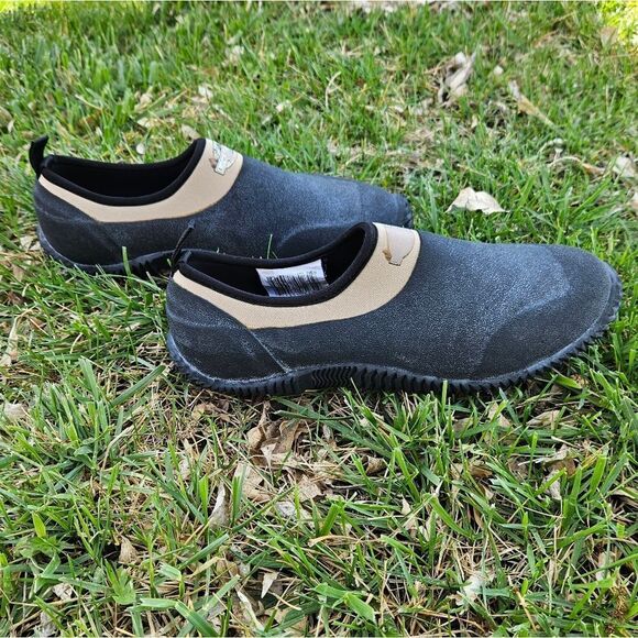 Lewis Clark Outdoor Black Khaki Pull On Rubber Ankle Duck Shoes Men\'s Size 11 main image 9